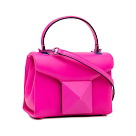Valentino-Bolso satchel mini con tachuelas Valentino rosa-Rosa