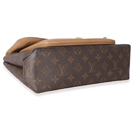 Louis Vuitton-Louis Vuitton Sesame Leather Monogram Canvas Marignan Bag-Brown