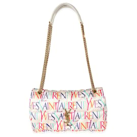 Saint Laurent-Sac Jamie moyen foulard en satin multicolore Saint Laurent-Autre