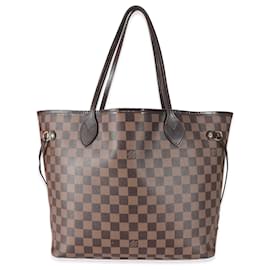 Louis Vuitton-Toile Louis Vuitton Damier Ebene Neverfull Mm-Marron