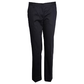 Pantalones rectos Miu Miu de algodón azul marino Azul Azul marino