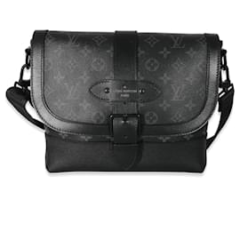 Louis Vuitton Monogram Eclipse Saumur Messenger Black