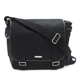 Yves Saint Laurent-Canvas Messenger Bag-Black