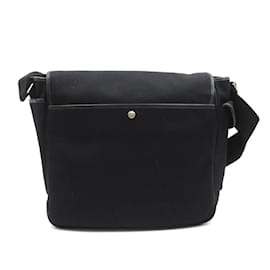 Yves Saint Laurent-Canvas Messenger Bag-Black