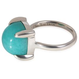 Tiffany & Co-TIFFANY & CO. Paloma Picasso Sugar Stacks Ring With Amazonite-Silvery,Metallic