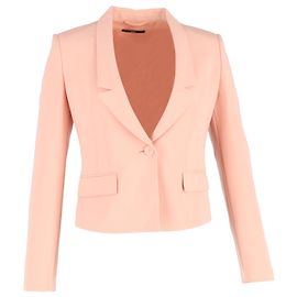 Hugo Boss Blazer corto Boss Tailored in viscosa rosa Rosa