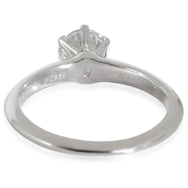 Tiffany & Co-TIFFANY & CO. Anello di Fidanzamento con Diamante in Platino D IF 1.05 ctw-Argento,Metallico
