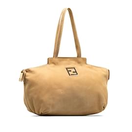 Fendi-Bolsa com corrente em nobuck 8BR636-Marrom