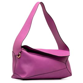 Loewe-Loewe Purple Puzzle Shoulder Bag-Purple
