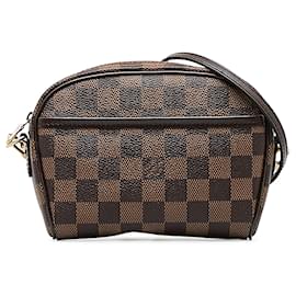 Louis Vuitton-Louis Vuitton Brown Damier Ebene Ipanema Pochette-Braun