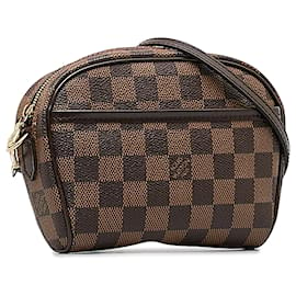 Louis Vuitton-Louis Vuitton Brown Damier Ebene Ipanema Pochette-Braun