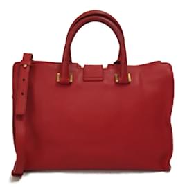Yves Saint Laurent-Small Cabas Chyc Tote-Red