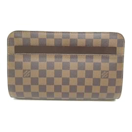 Louis Vuitton-Louis Vuitton Damier Ebene Saint Louis Clutch Canvas Clutch Bag N51993 In sehr gutem Zustand-Braun