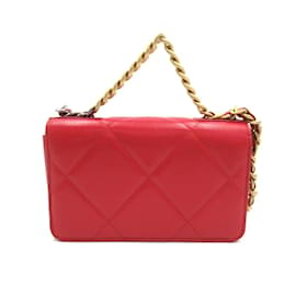 Chanel-19 Wallet On Chain AP0957-Red