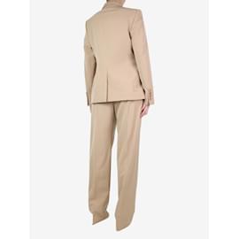 Stella Mc Cartney-Beige jacket and trouser set - size UK 12-Other