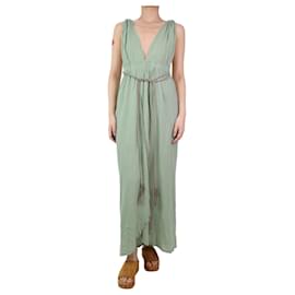 Autre Marque-Light green halterneck dress - size UK 8-Green