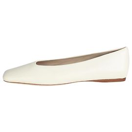 Theory Cream square-toe ballet flats - size EU 38 Cream