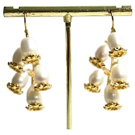 Les Nereides Boucles d'oreilles Blanc