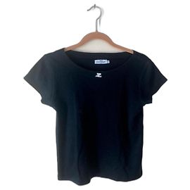 Courreges T-shirt con logo Courrèges Nero