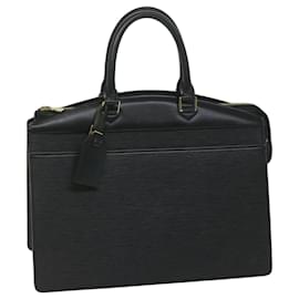 Louis Vuitton-Bolsa de mão LOUIS VUITTON Epi Riviera Noir preta M48182 LV Auth ep2625-Preto