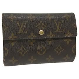 Louis Vuitton-LOUIS VUITTON Monogram Porte Tresor Etui Papie Wallet M61202 LV Auth ep2766-Monogram