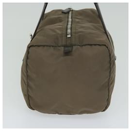 Prada-PRADA Hand Bag Nylon Brown Auth 61410-Brown