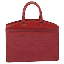 Louis Vuitton-Bolsa LOUIS VUITTON Epi Riviera Vermelho M48187 LV Auth ep2632-Vermelho
