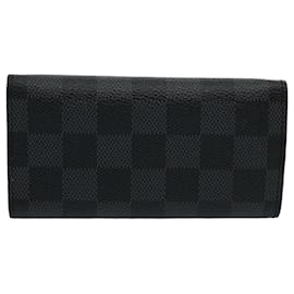 Louis Vuitton-LOUIS VUITTON Damier Graphite Porte Cles Voiture Schlüsseletui N63139 LV Auth 62167-Andere