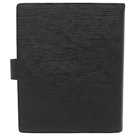 Louis Vuitton-LOUIS VUITTON Epi Agenda GM Day Planner Cover Vintage Noir R20062 LV Auth tb981-Noir