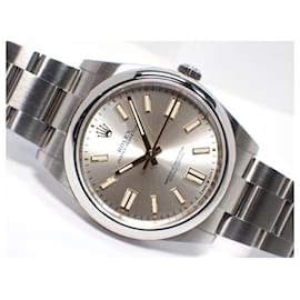 Rolex-Rolex Oyster Perpetual 41 silver 124300 Mens-Silvery