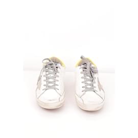 Golden Goose-Leather sneakers-White