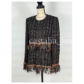 Chanel-11K$ Nouveau Paris / Veste en tweed à ruban Cosmopolite-Multicolore