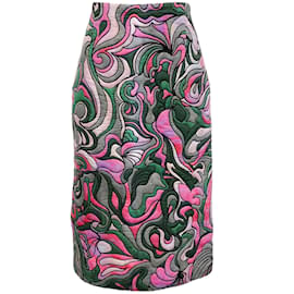 Autre Marque-Dries van Noten Pink Salby Embroidered Midi Skirt-Multiple colors