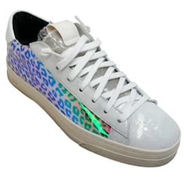 Autre Marque-P448 Hologram Jack Sneakers-White