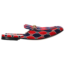 Gucci-Gucci King's Harlequin Bit Loafer In Multicolor Nylon-Other,Python print