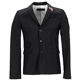 Dsquared2-Dsquared2 Blazer with Pins in Black Polyester-Black