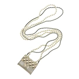 Chanel-CC Matelasse Tasche Lange Halskette AB6154-Golden