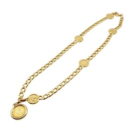 Chanel-CC Medallion Chain Belt-Golden