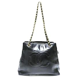 Chanel-CC Shopping Chain Tote Bag-Black