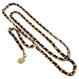 Chanel-Leather Lion Chain  Belt-Golden