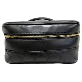 Chanel-CC Vanity Cosmetic Bag-Black