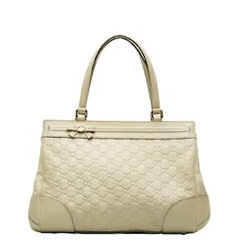 Gucci-GG Signature Mayfair Handbag 257063-White