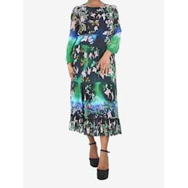 Autre Marque-Mehrfarbiges, bedrucktes Isabel-Kleid – Größe UK 12-Mehrfarben
