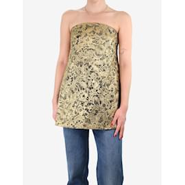 Ellery-Top con spacco in lurex dorato - taglia UK 8-D'oro