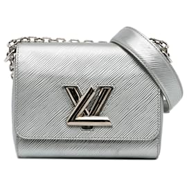Louis Vuitton-Louis Vuitton Silver Epi Twist PM-Silvery