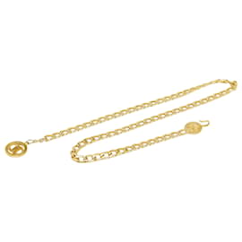 Chanel-Chanel Gold CC Chain-Link Belt-Golden