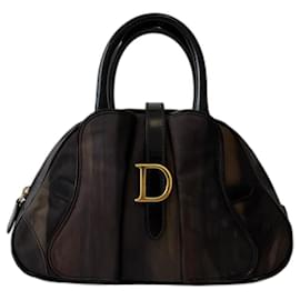 Dior-Sac melon selle Dior-Noir,Multicolore,Autre,Bronze
