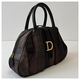 Dior-Bolsa-coco com sela Dior-Preto,Multicor,Outro,Bronze
