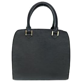 Louis Vuitton-LOUIS VUITTON Epi Pont Neuf Hand Bag Black M52052 LV Auth ep2563-Black