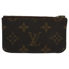 Louis Vuitton-LOUIS VUITTON Monogram Pochette Cles Coin Purse M62650 LV Auth 61182-Monogram